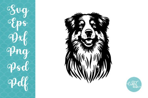 Australian Shepherd Aussie Dog SVG: Graphics & Crafts