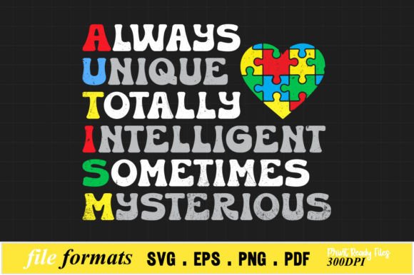 Autism Awareness SVG T Shirt Design: Graphics for Crafts and Branding