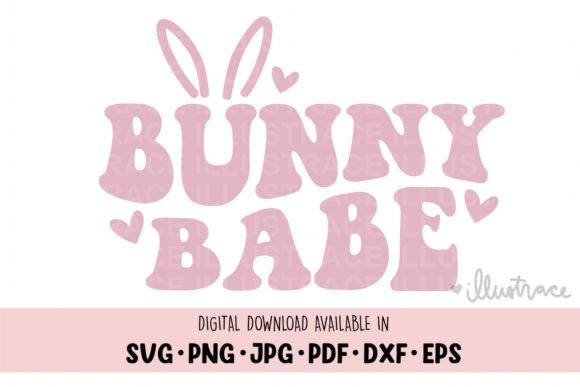 Bunny Babe Svg: Graphics for Crafts