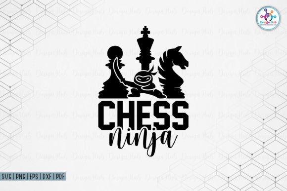 Chess Ninja SVG for Crafts and Graphics