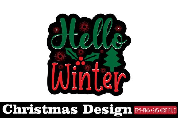 Christmas Sticker, Hello Winter: Graphics & Crafts