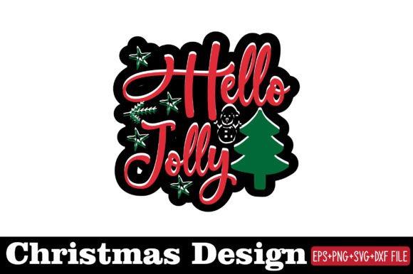 Christmas Sticker, Holly Jolly: Graphics and Crafts for Branding