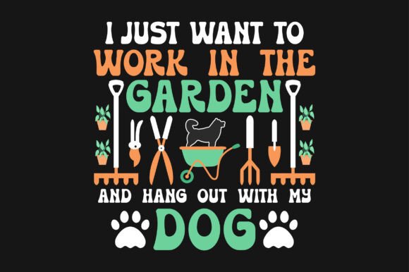 Gardening Dog SVG Sublimation T-shirt: Graphics and Crafts in One