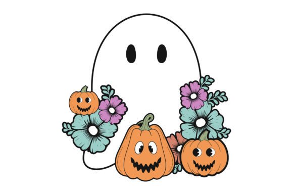 Halloween Boo SVG Sublimation T-shirt Graphics and Crafts
