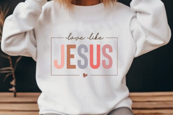 Love Like Jesus - Retro SVG