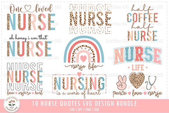 Nurse Leopard SVG Bundle: Graphics and Crafts for Digital Sellers
