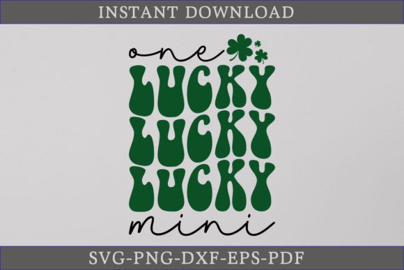 One Lucky Mini Retro Gift Shirt SVG File