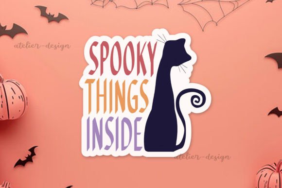 Spooky Things Inside Sticker: Graphics & Crafts