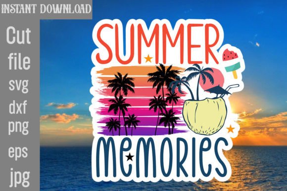Summer Memories SVG Cut File for Graphics and Crafts