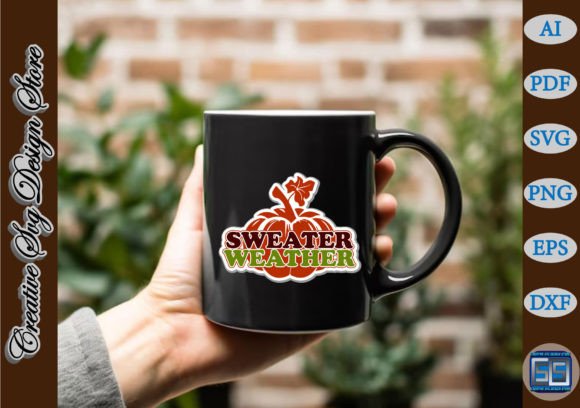 Sweater Weather Sticker Design: Graphics and Crafts for Branding
