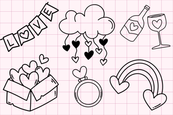 Valentine Love SVG Bundles: Graphics & Crafts for Creative Design